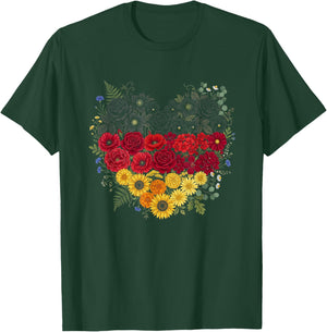 Deutschland Herz mit der Deutschen Flagge Germany T-Shirt - T-Shirt | Forest