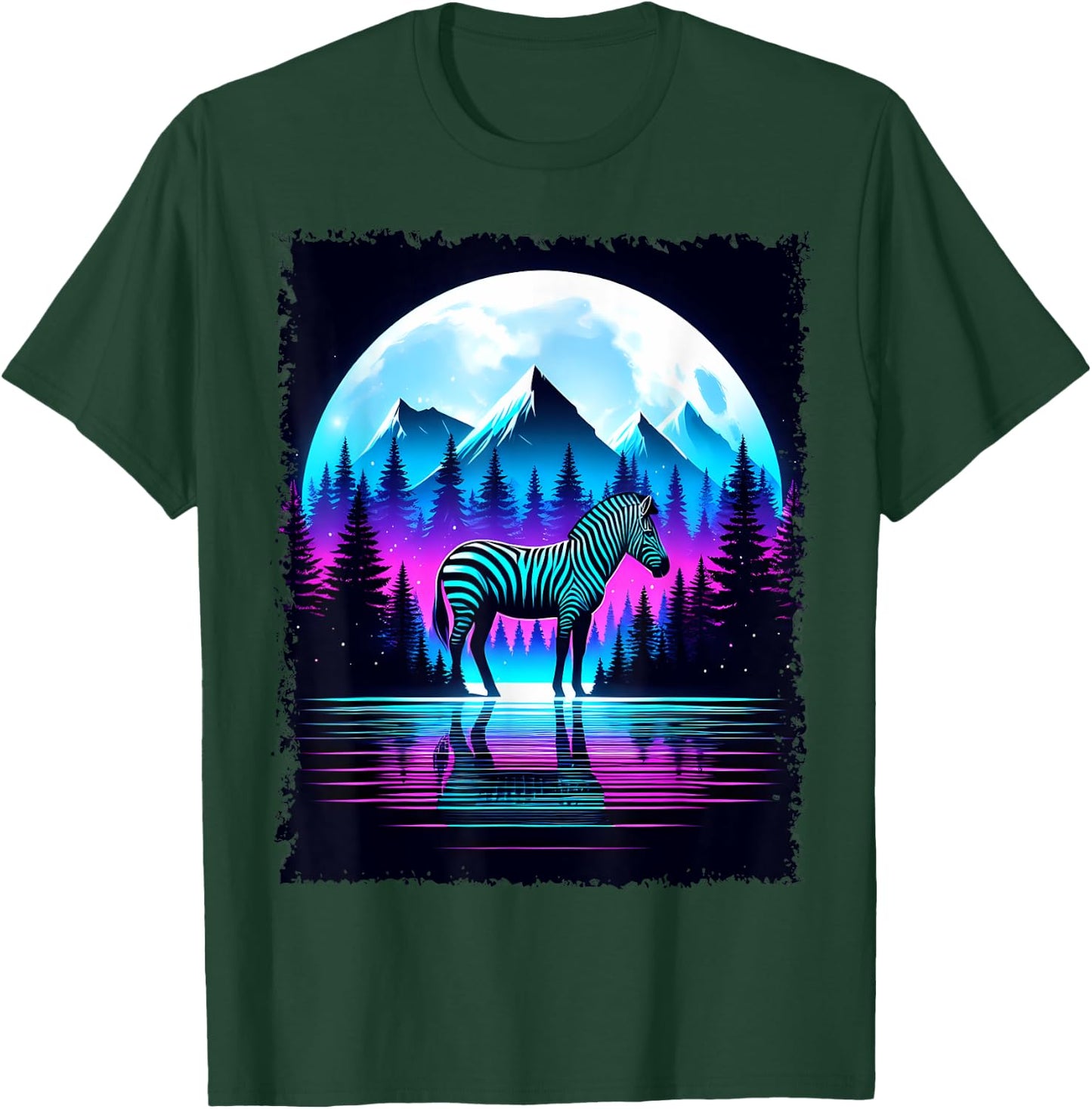 Spirit Animal Zebra Men Women Kids Christmas T-Shirt - T-Shirt | Forest