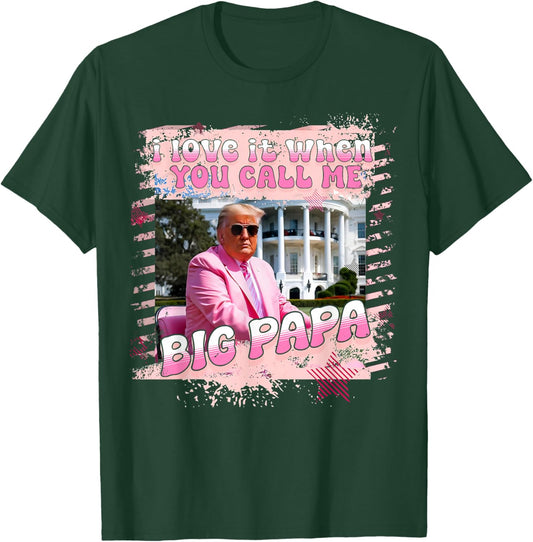 I Love It When You Call Me Big Papa Daddy Donald Trump 2024 T-Shirt - T-Shirt | Forest