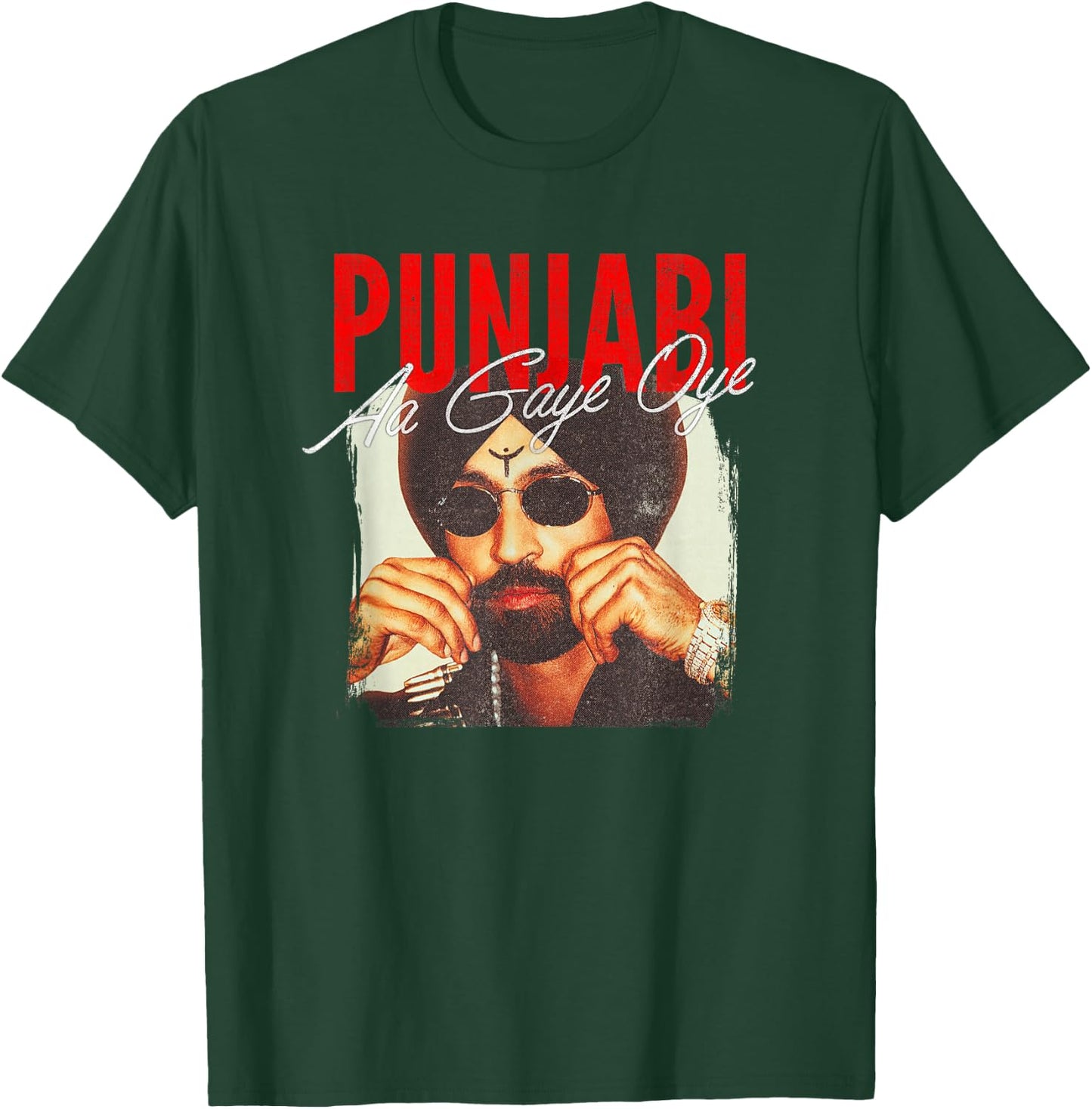 Diljit Aura Punjabi Aa Gaye Oye T-Shirt - T-Shirt | Forest