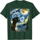 Boxer Dog Moonlit Canine Art Van Gogh Starry Night Boxer T-Shirt - T-Shirt | Forest