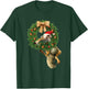 20th Century Fox Ice Age Scrat Prehistoric Christmas Holiday Acorn Wreath T-Shirt - T-Shirt | Forest