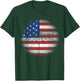 Dragonfly American Flag USA Patriotic 4th Of July Women Kids Men T-Shirt - T-Shirt | Forest