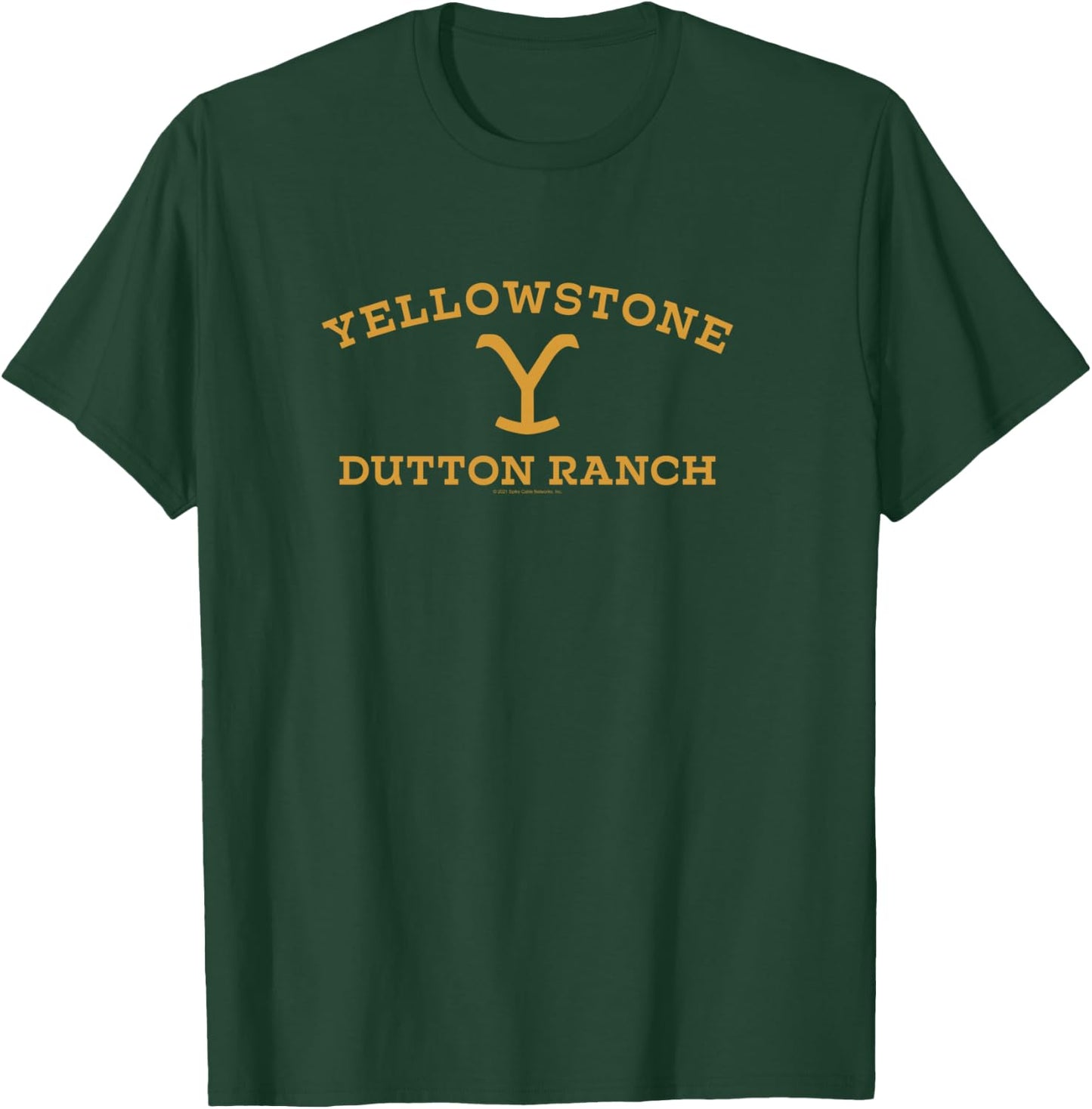 Yellowstone Large Gold Dutton Ranch Logo Shirt, black, s T-Shirt - T-Shirt | Forest