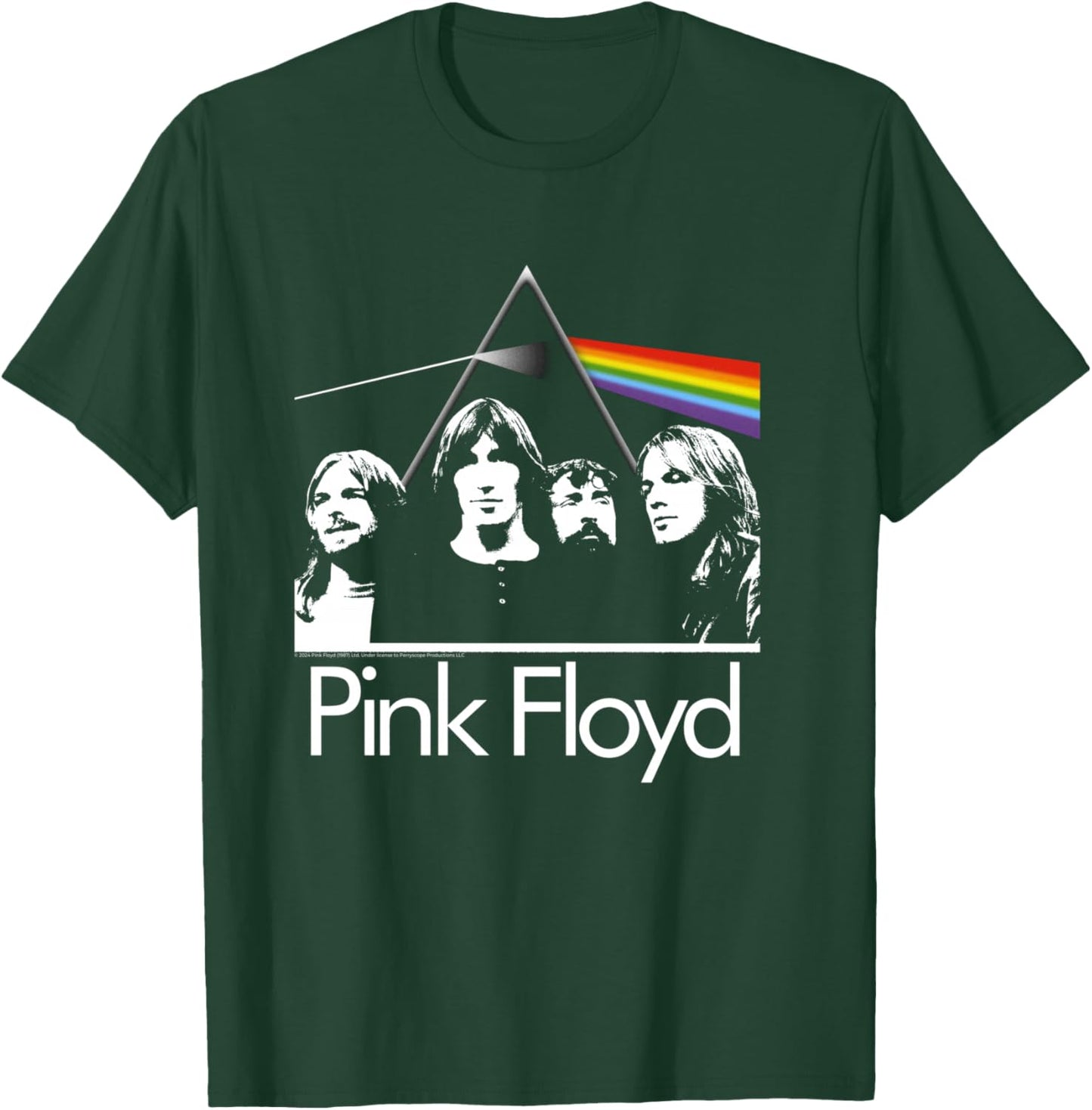 Pink Floyd Photo Prism Rock Band Music , Black, S T-Shirt - T-Shirt | Forest