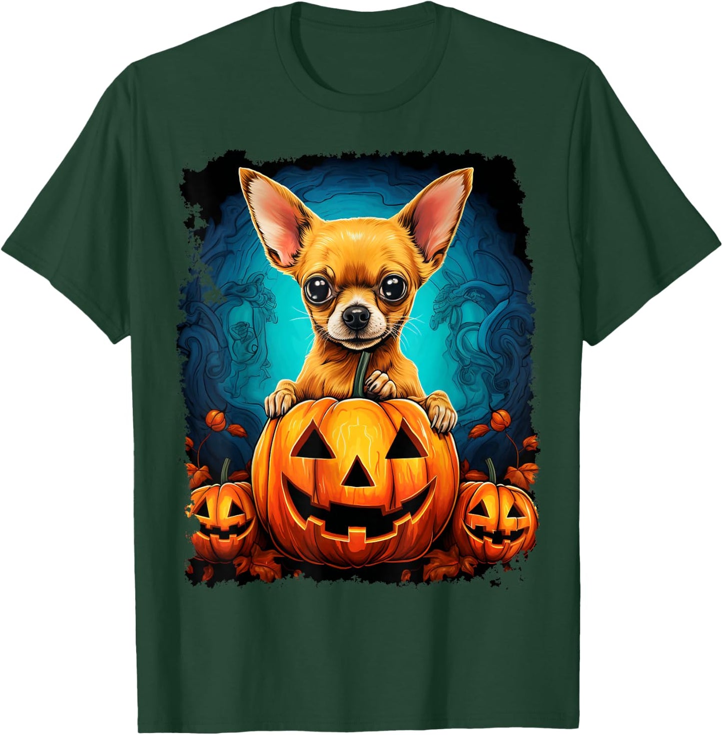 Pop Art Dog Chihuahua Halloween Women Kids T-Shirt - T-Shirt | Forest