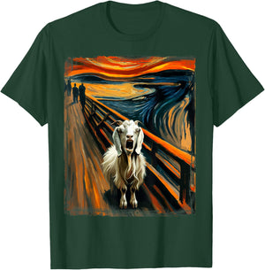 Expressionist Scream Parody Mountain Art Funny Surreal Goat T-Shirt - T-Shirt | Forest