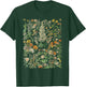Vintage Inspired Flower Botanical Chart T-Shirt - T-Shirt | Forest