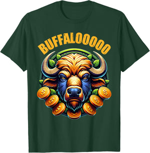 Lucky Buffalo Casino Slot Machine BUFFALOOOOO Gambling T-Shirt - T-Shirt | Forest