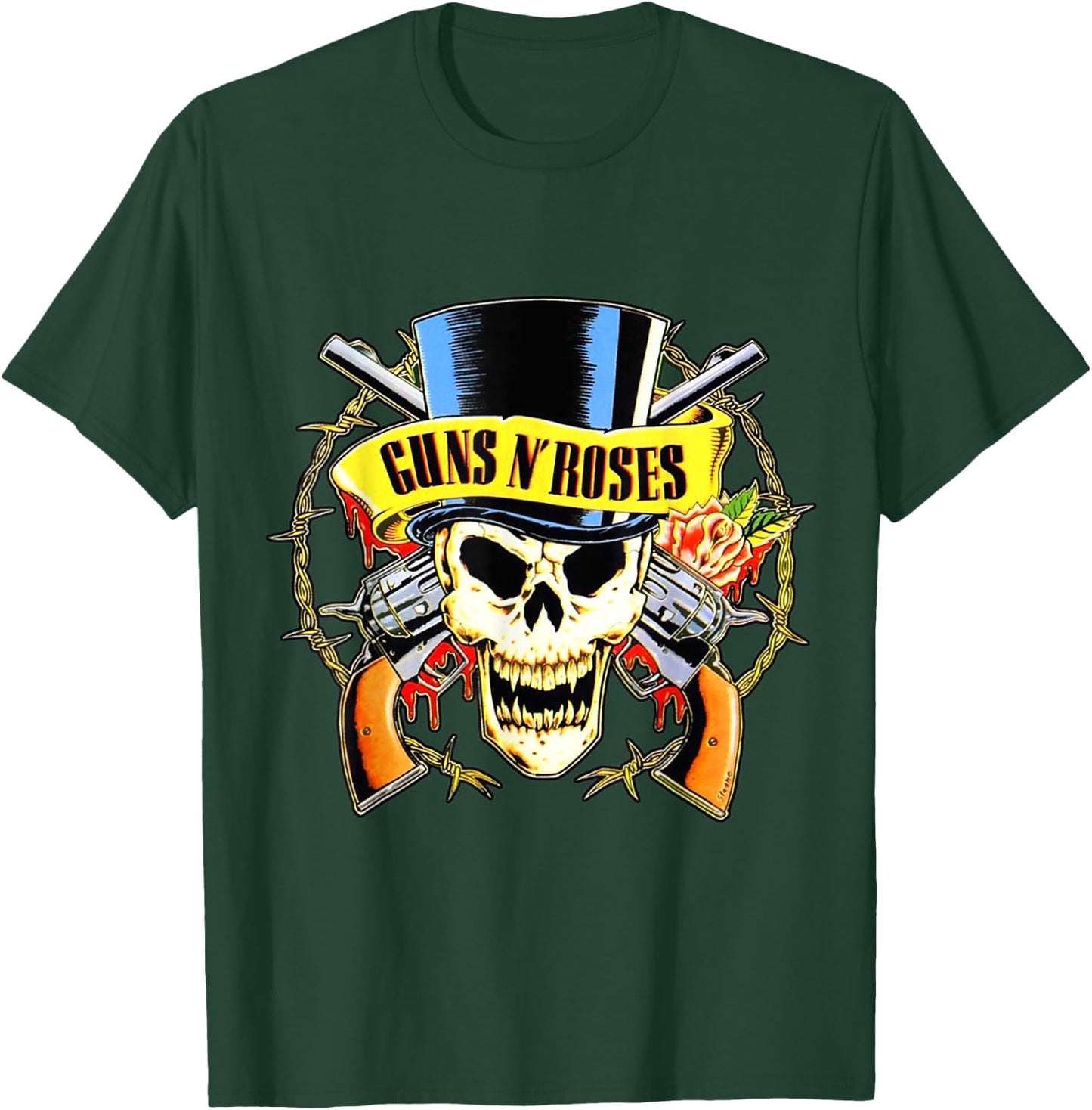 Guns N' Roses Official Top Hat Skull T-Shirt - T-Shirt | Forest