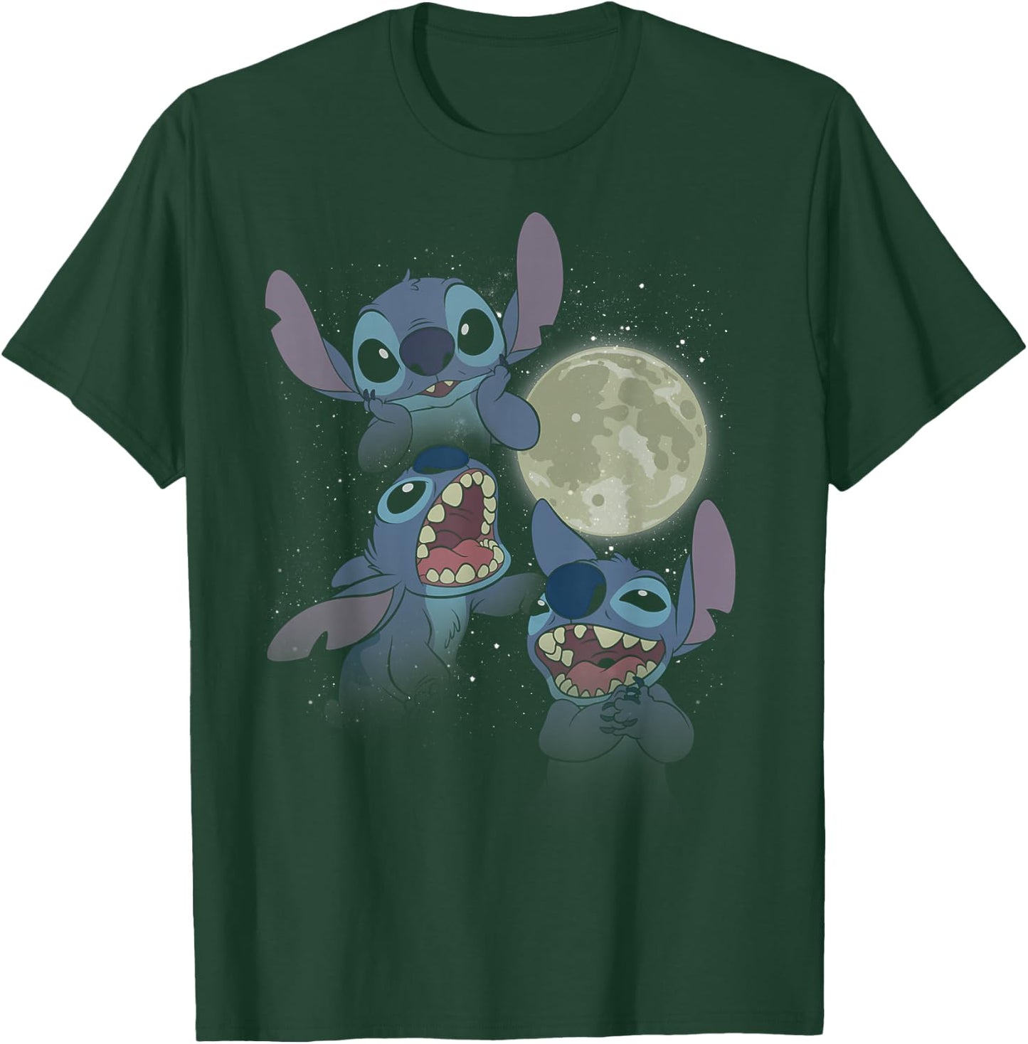 Disney Lilo & Stitch Moonlight Collage T-Shirt - T-Shirt | Forest