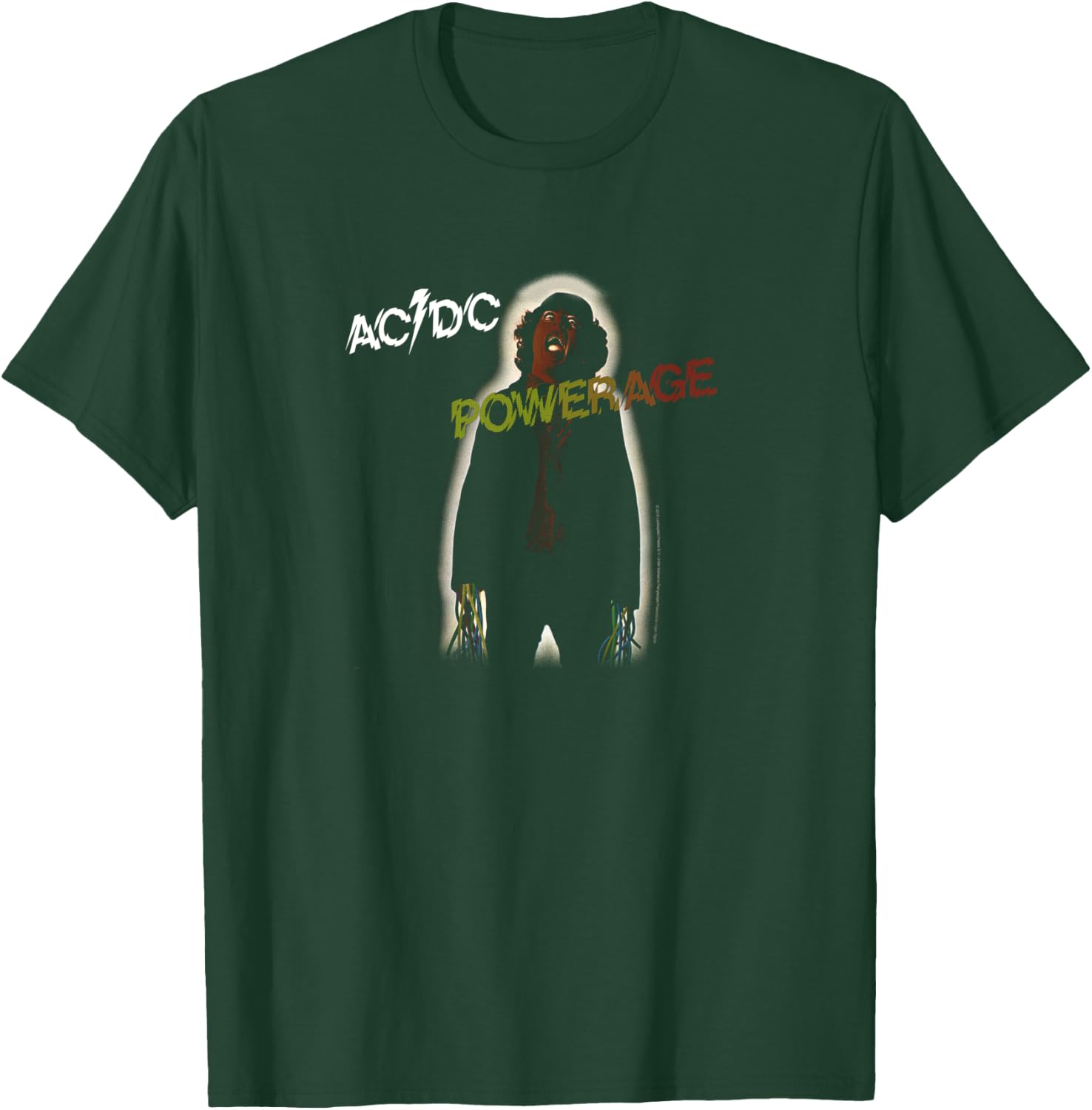 AC/DC - Pochette de l'album Powerage Manche Longue T-Shirt - T-Shirt | Forest
