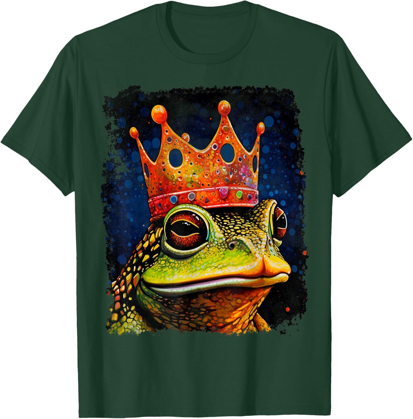 Vintage Toad Frog King Queen T-Shirt - T-Shirt | Forest