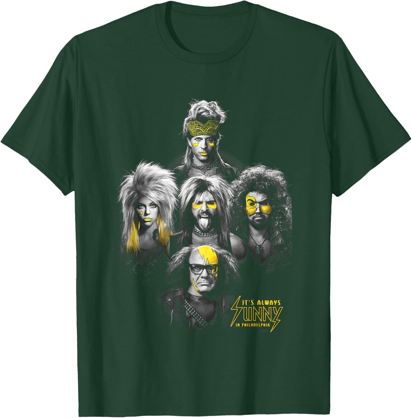 It's Always Sunny In Philadelphia The Gang Has Rock Vibes , Black, S T-Shirt - T-Shirt | Forest