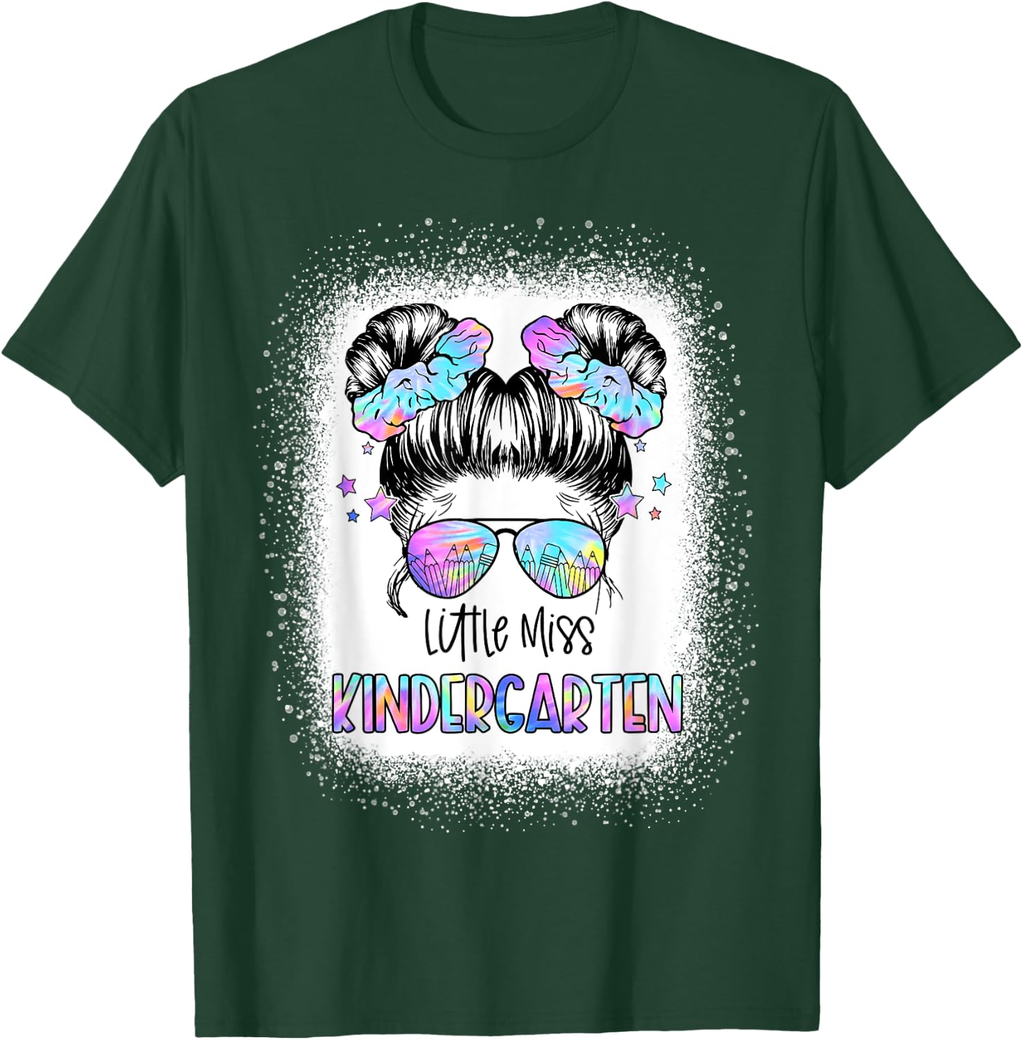 Little Miss Kindergarten First Day Of School 1st Day Girls T-Shirt - T-Shirt | Forest