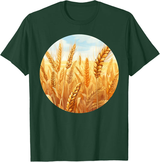 Happy Wheat Plants for Harvest Time Costume T-Shirt - T-Shirt | Forest
