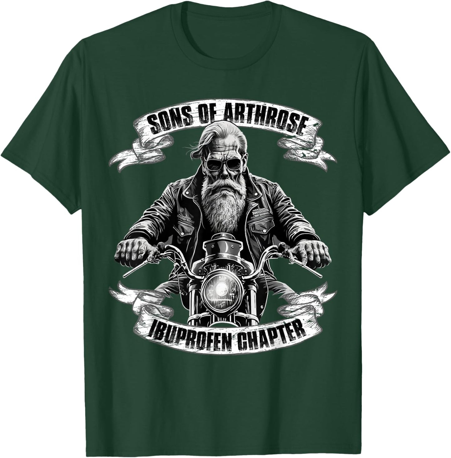 Men's Sons of Arthrose - Ibuprofen Chapter Biker Motorcycle , black T-Shirt - T-Shirt | Forest