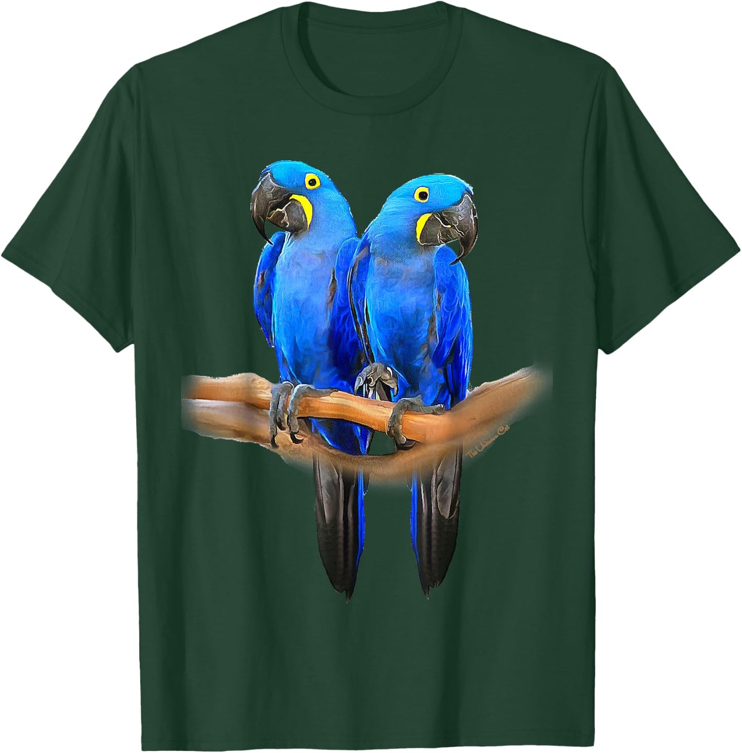 Hyacinth Macaw Pair T-Shirt - T-Shirt | Forest