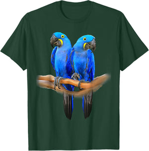 Hyacinth Macaw Pair T-Shirt - T-Shirt | Forest