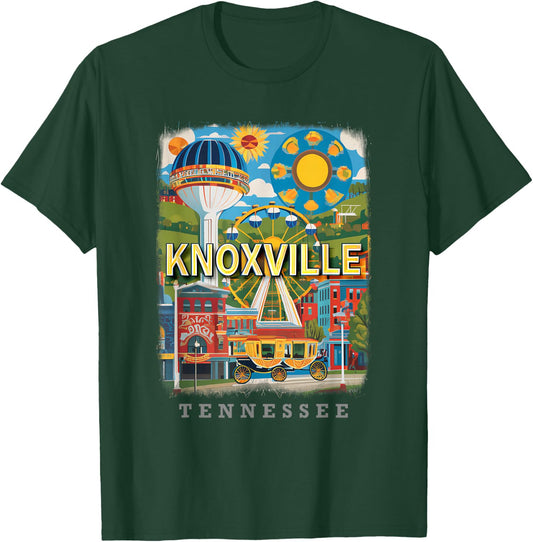 Knoxville Tennessee TN Historic Downtown SD136 T-Shirt - T-Shirt | Forest