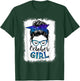 October Girl Galaxy Women Face Messy Bun Hair Bandana Bday T-Shirt - T-Shirt | Forest