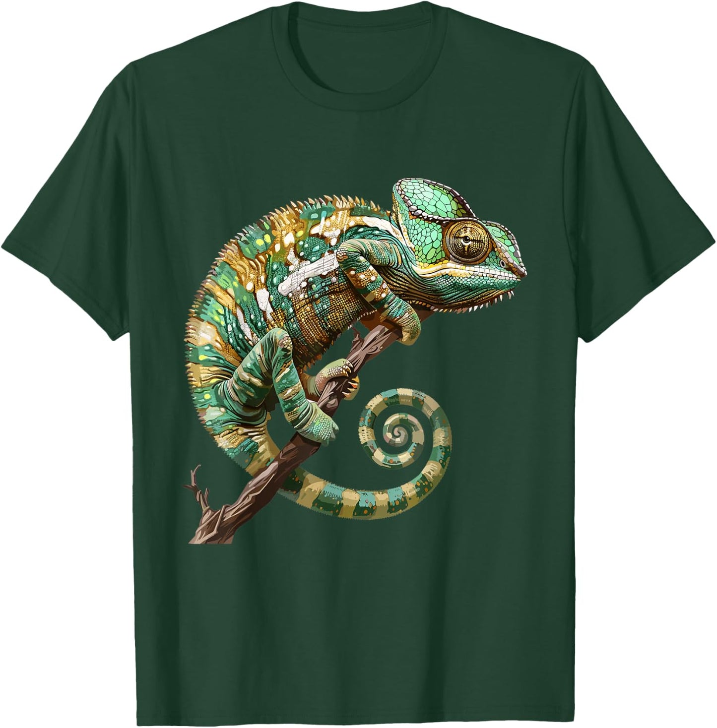 Chameleon, reptiles and Zoo Keeper Design Chameleon graphic, Chameleon , Small, Black T-Shirt - T-Shirt | Forest