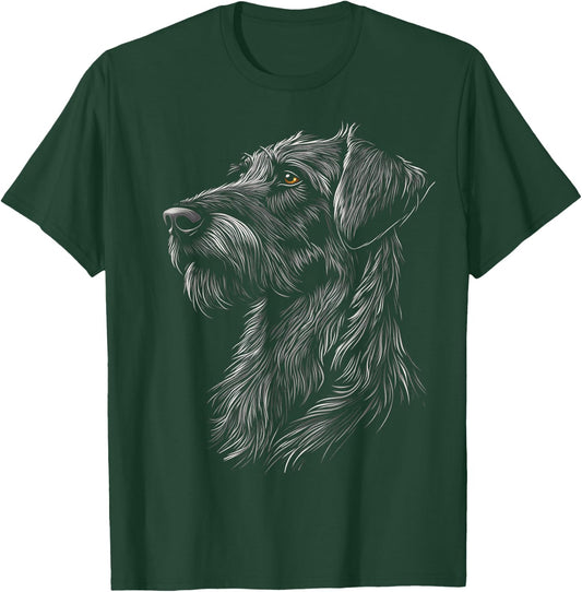 Irish Wolfhound Dog Graphic Pet Illustration Irish Wolfhound Men Women Kids T-Shirt - T-Shirt | Forest