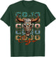 Cojo Distressed Name Pride Vintage Bull-Skull and Leopard T-Shirt - T-Shirt | Forest