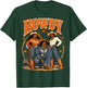 Howdy Cowgirl Western Boots Afro Western Rodeo Melanin T-Shirt - T-Shirt | Forest