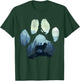 Bernese Mountain Dog Paw Mum Dad Mountains , black T-Shirt - T-Shirt | Forest