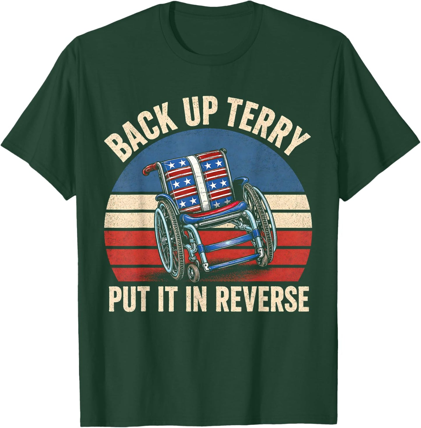 Funny 4th of July Back Up Terry Put It in Reverse Firework T-Shirt - T-Shirt | Forest