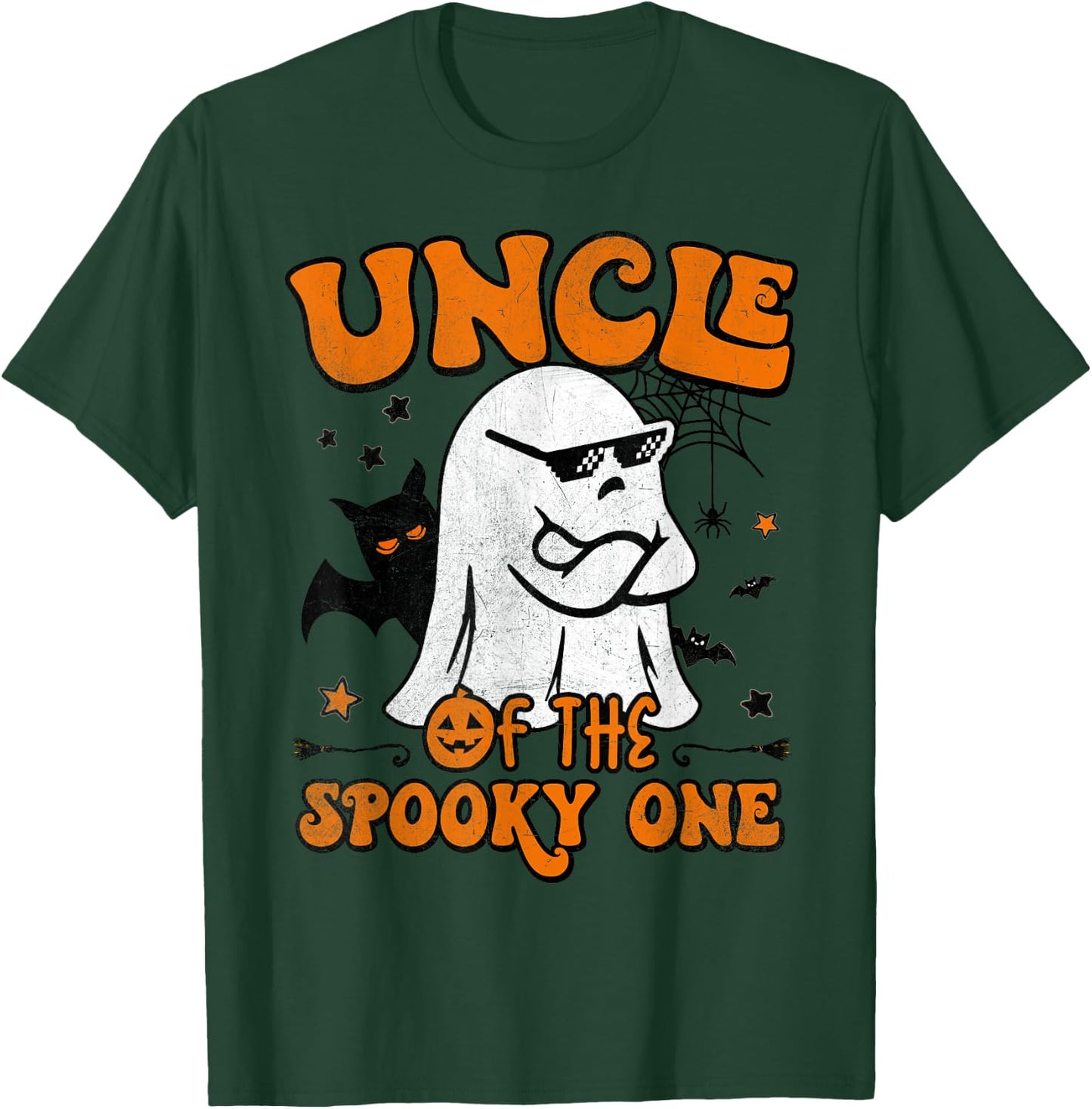 Uncle of the Spooky One Retro Matching Family Halloween T-Shirt - T-Shirt | Forest