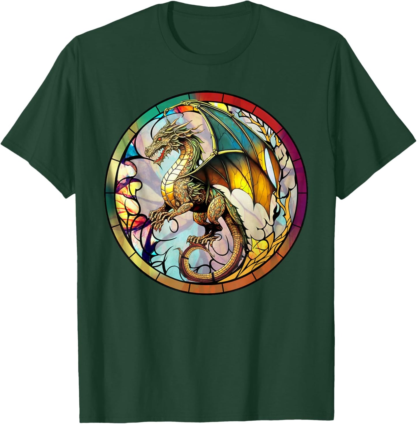 Dragon - Viking Valhalla North Myths T-Shirt - T-Shirt | Forest