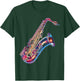 Saxophone Music Instrument Graphic Artwork Saxophone T-Shirt - T-Shirt | Forest