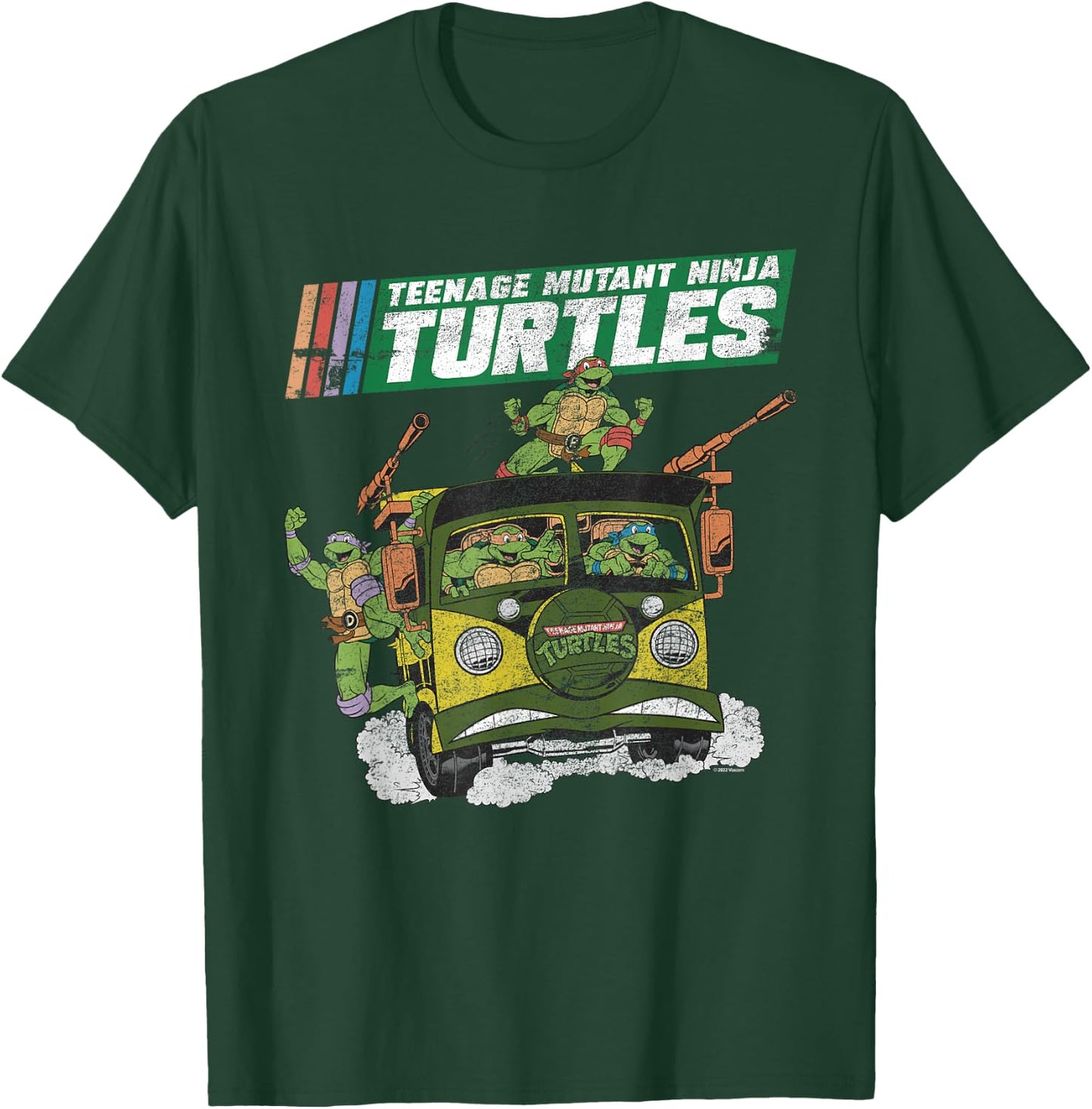 Teenage Mutant Ninja Turtles Party Wagon , gray T-Shirt - T-Shirt | Forest