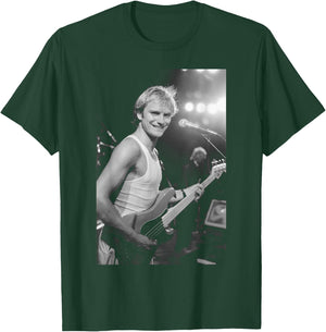 Sting, singer of The Police, on American tour in 1980 T-Shirt - T-Shirt | Forest