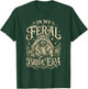in My Feral Bride Era Funny Wedding Party Raccoon Classic T-Shirt - T-Shirt | Forest