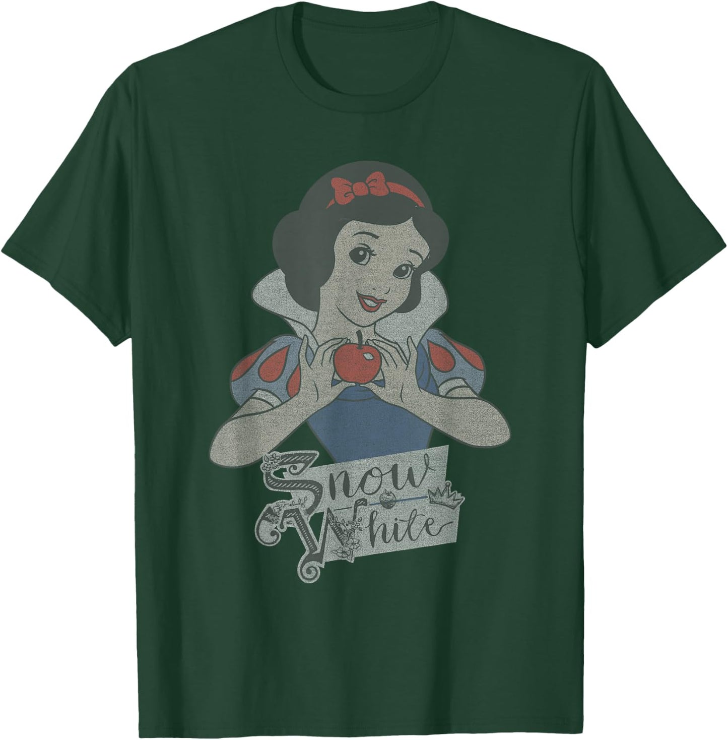 Disney Princess Snow White Holding An Apple T-Shirt - T-Shirt | Forest