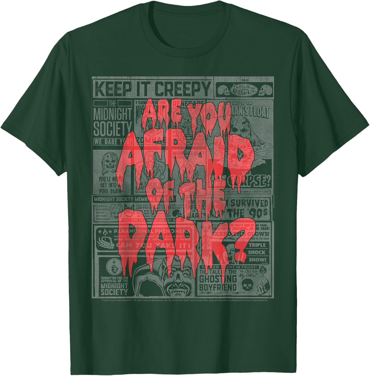 Midnight Society Collage - Are you Afraid of the Dark? T-Shirt - T-Shirt | Forest