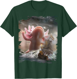 Giant Axolotl Sea Monster Kraxolotl T-Shirt - T-Shirt | Forest
