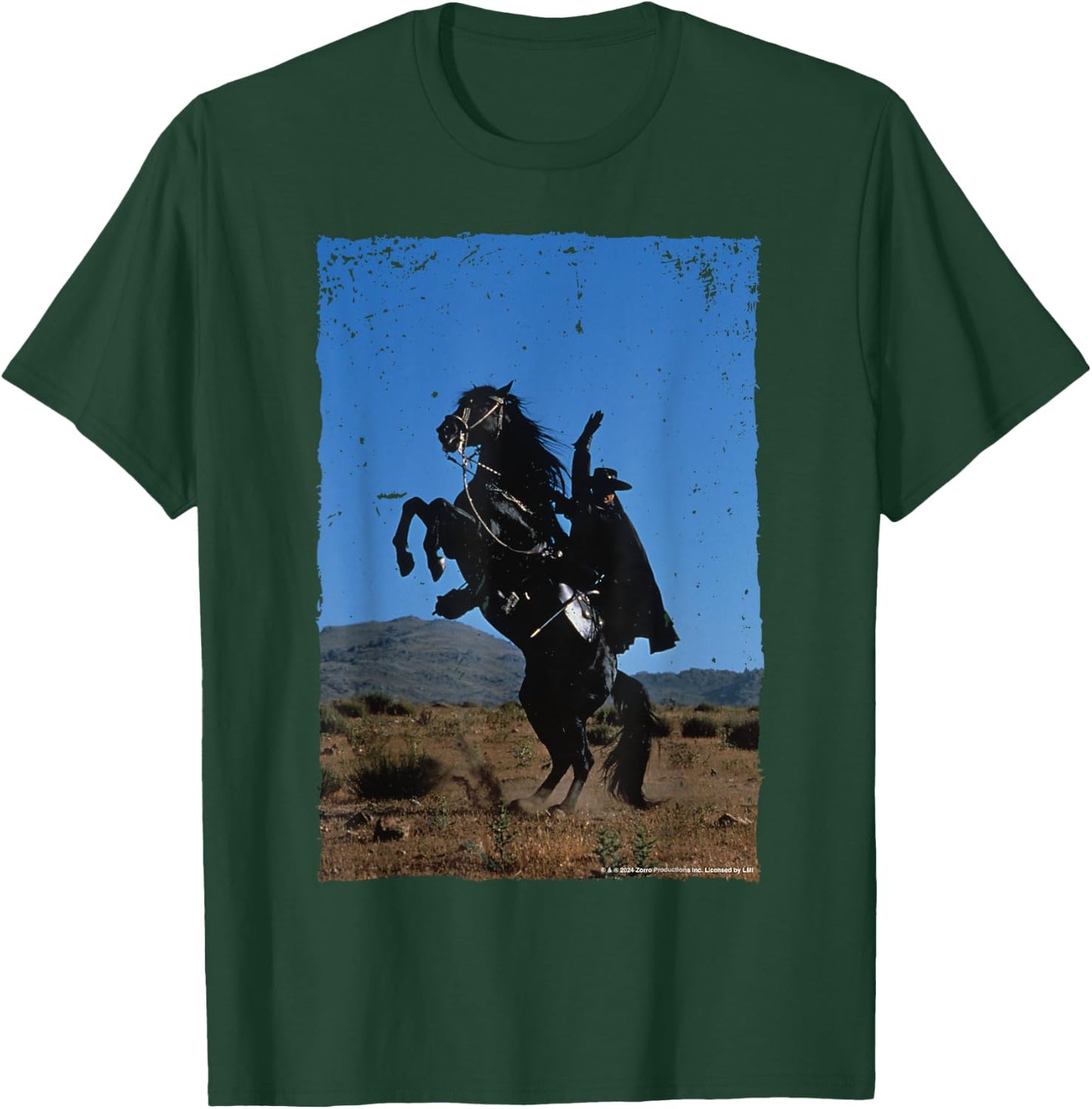 Zorro Tornado Horse Breeding , Black, S T-Shirt - T-Shirt | Forest
