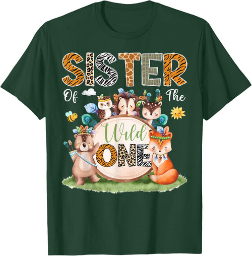 Sister Of The Wild One 1St Birthday Woodland Safari Jungle