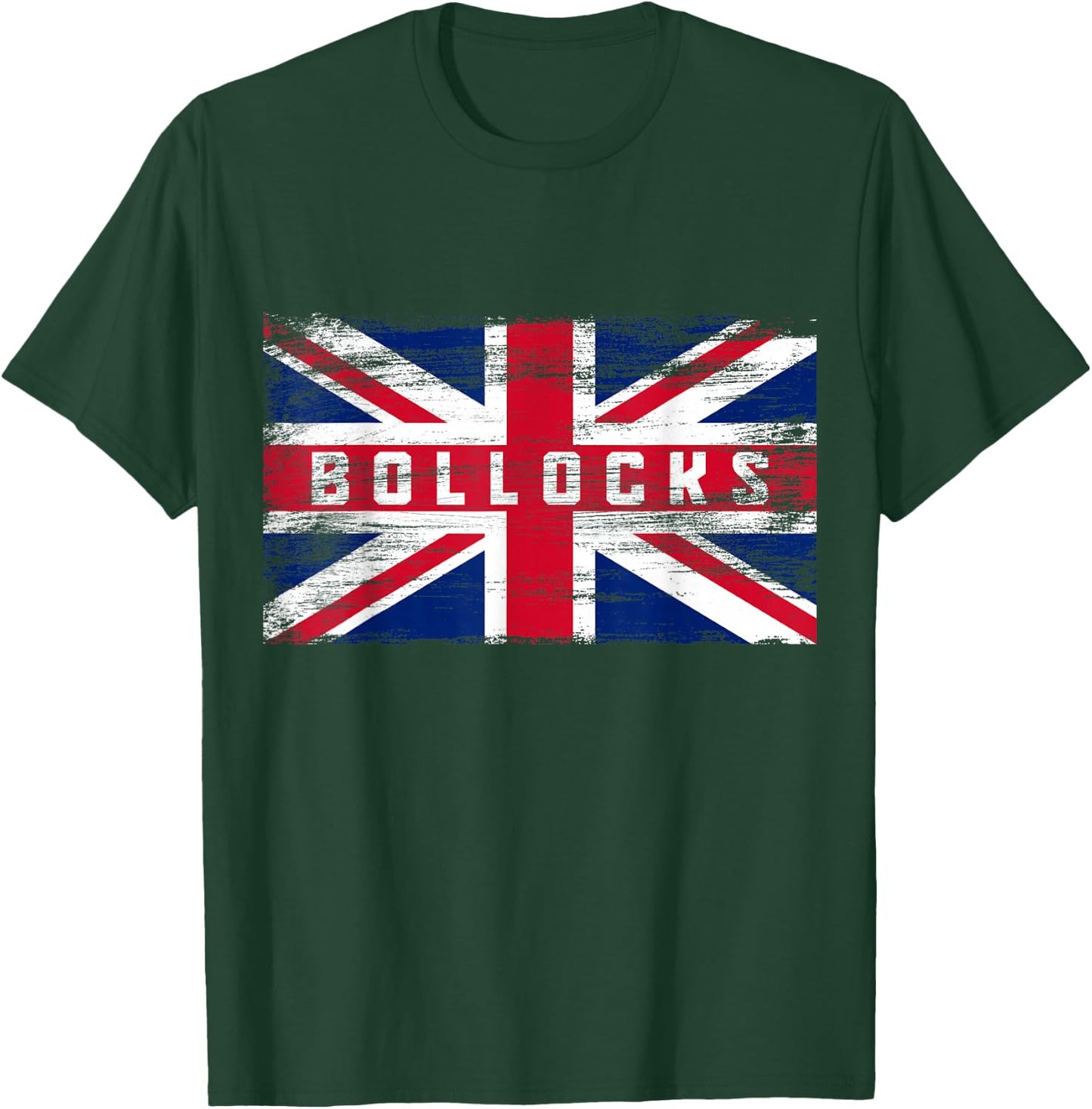 Bollocks Funny British Slang Pride UK Flag English T-Shirt - T-Shirt | Forest