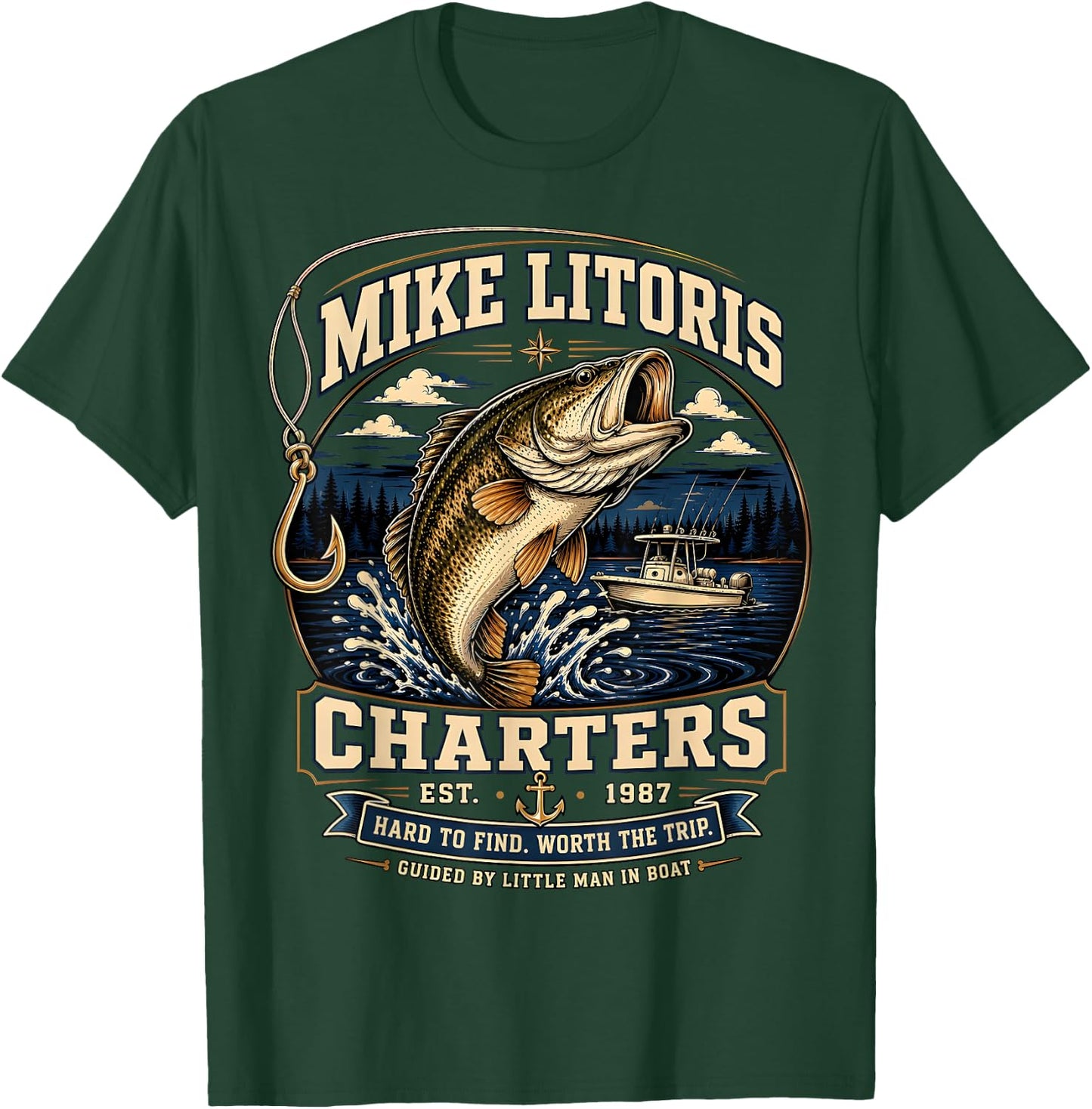Mike Litoris Funny Adult Humor Innuendo Joke Gag Gifts T-Shirt - T-Shirt | Forest