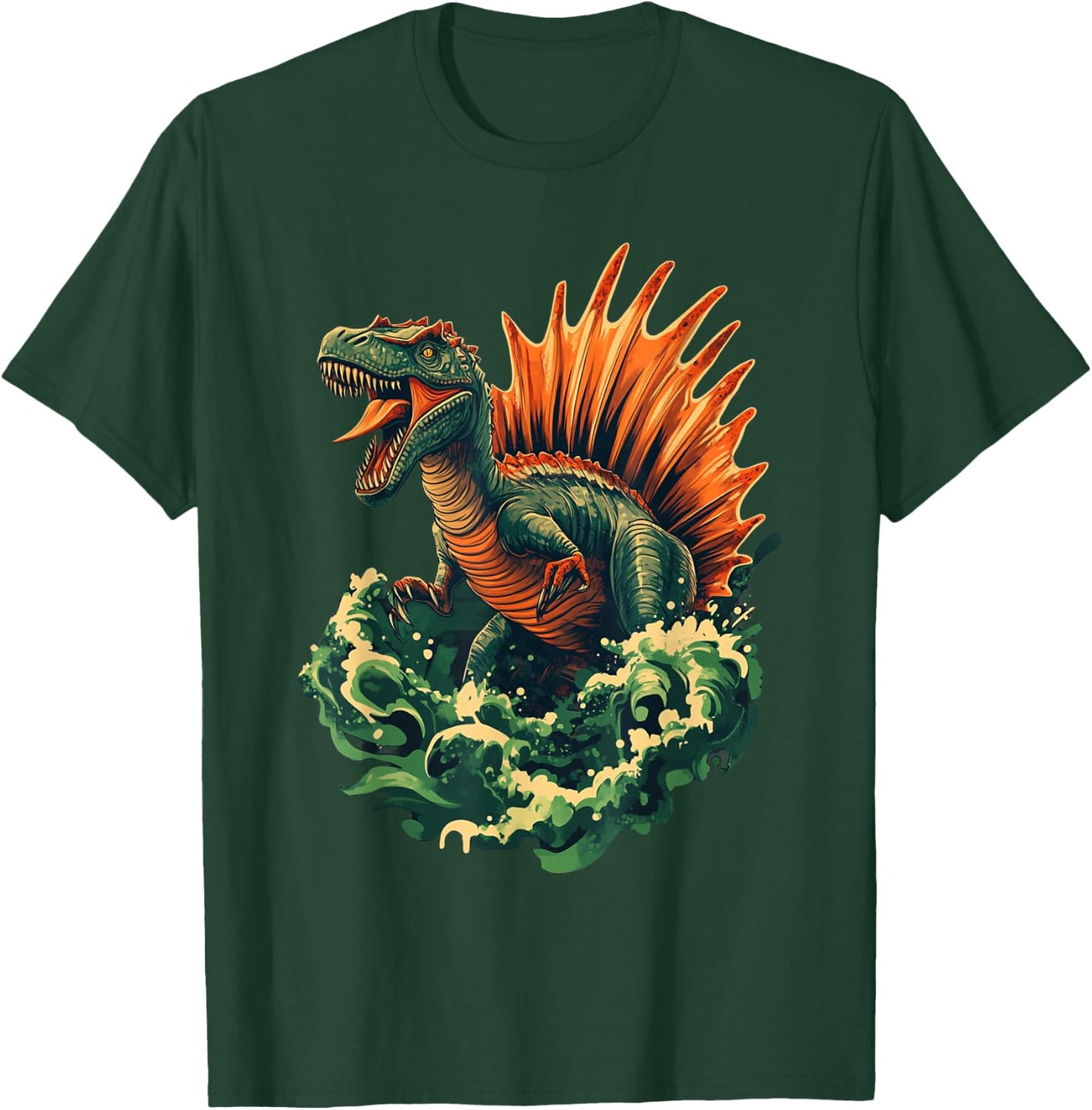 Cool Spinosaurus Graphic Dinosaur Dino Lover T-Shirt - T-Shirt | Forest