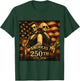 George Washington Abraham Lincoln Guitar 250th Vintage Music T-Shirt - T-Shirt | Forest