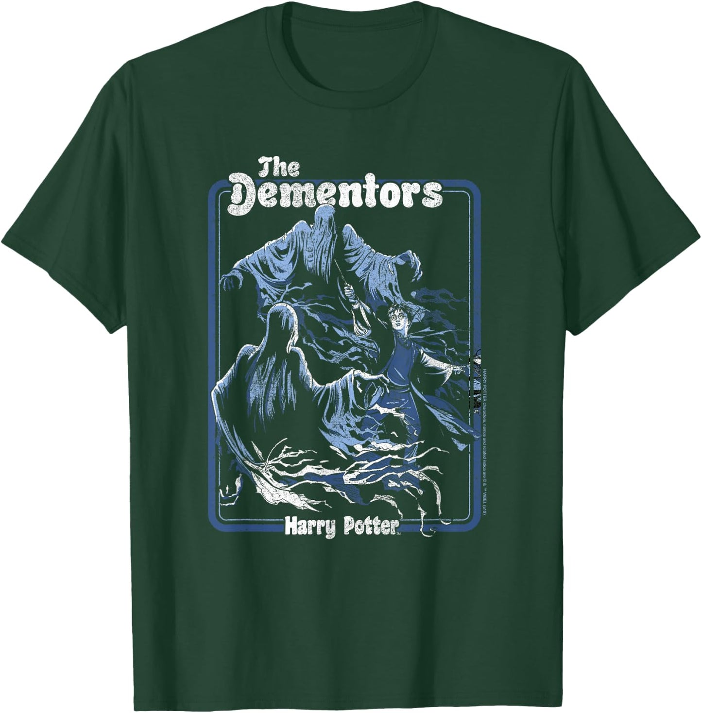 Harry Potter Dementors Kiss Vintage - Black, Classic Fit, , Short Sleeve T-Shirt - T-Shirt | Forest