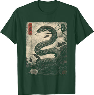Vintage Distressed Year of the Snake 2025 Chinese New Year T-Shirt - T-Shirt | Forest