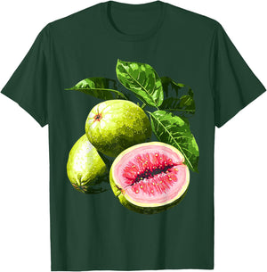 Guava Fruit Graphic Artwork Guava T-Shirt - T-Shirt | Forest