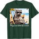 Pregnant Girl Summer Funny Baby Announcement Raccoon Mom T-Shirt - T-Shirt | Forest